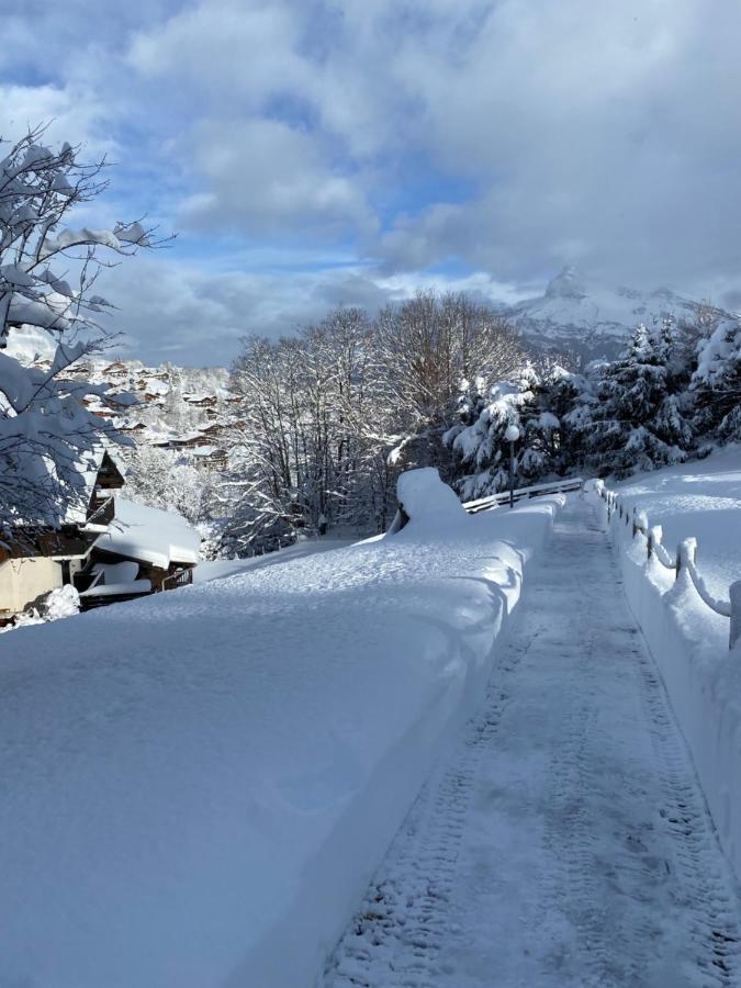 Megeve Le Sapin Bat A Leilighet Eksteriør bilde
